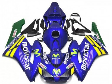 Honda CBR1000RR Motorrad Verkleidung 2004-2005 - Blau Gelb Grun MoviStar Rot Castrol