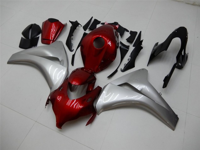 Honda CBR1000RR Motorrad Verkleidung 2008-2011 - Silber Kastanienbraun Rot