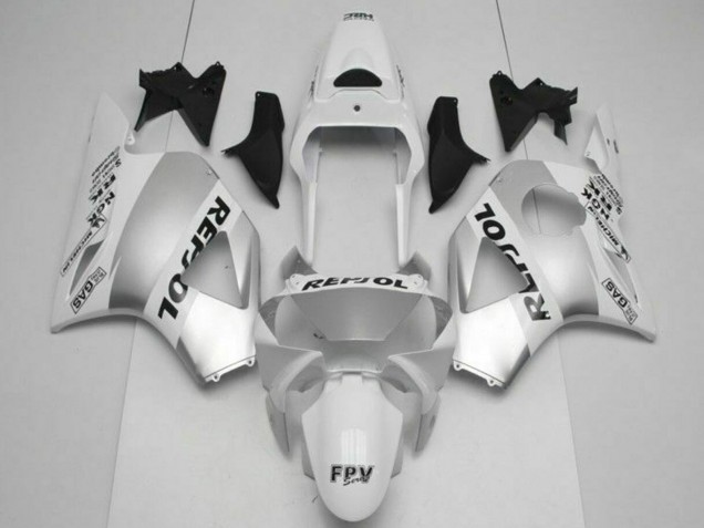 Honda CBR900RR 954RR Motorrad Verkleidung 2002-2003 - Weiss Silber Schwarz Repsol