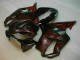 Honda CBR600 F4i Motorrad Verkleidung 2004-2007 - Glanzendes Schwarz Rot Flamme