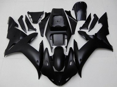 Yamaha YZF R1 Motorrad Verkleidung 2002-2003 - Matt Schwarz