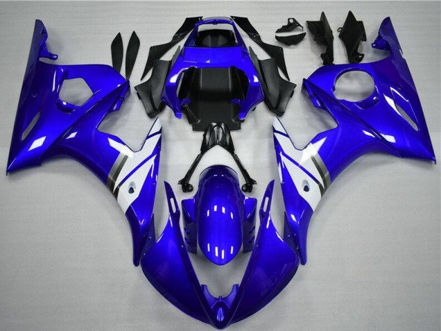 Yamaha YZF R6 Motorrad Verkleidung 2003-2004 - Blau Weiss
