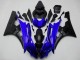 Yamaha YZF R6 Motorrad Verkleidung 2006-2007 - Blau Matt Schwarz