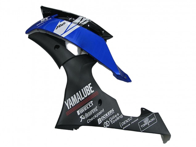 Yamaha YZF R6 Motorrad Verkleidung 2008-2016 - Weiss Blau Matt Schwarz Yamalube