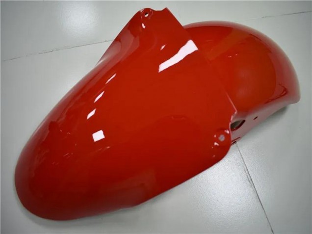 Kawasaki ZX6R Motorrad Verkleidung 2000-2002 - Weiss Rot Glanzendes Schwarz