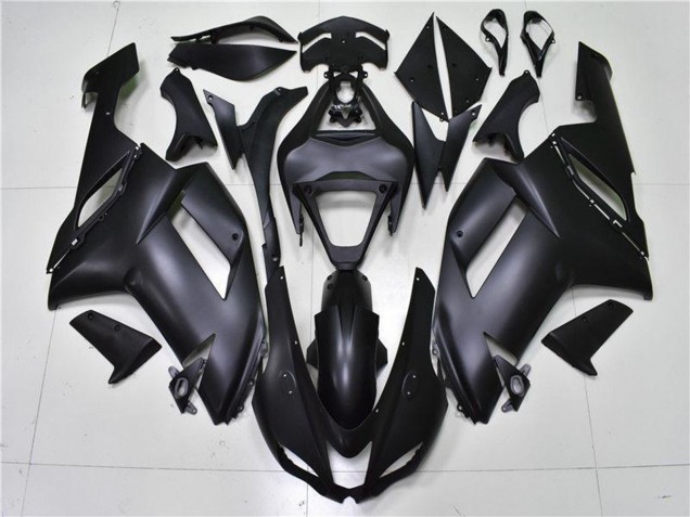 Kawasaki ZX6R Motorrad Verkleidung 2007-2008 - Matt Schwarz