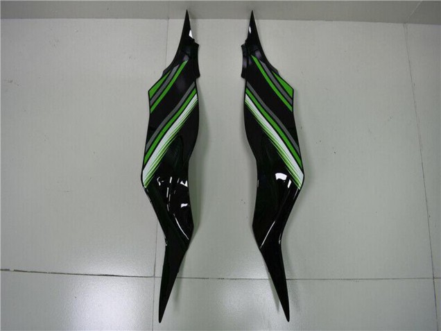 Kawasaki ZX6R Motorrad Verkleidung 2013-2018 - Grun Glanzendes Schwarz