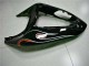 Kawasaki ZX10R Motorrad Verkleidung Kit 2006-2007 - Glanzendes Schwarz Rot Flamme