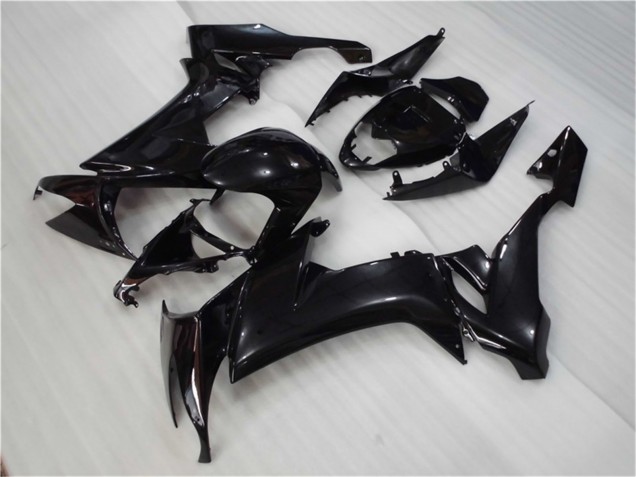 Kawasaki ZX10R Motorrad Verkleidung 2008-2010 - Glanzendes Schwarz