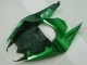 Kawasaki ZX10R Motorrad Verkleidung 2008-2010 - Glanzendes Schwarz Grun Flamme