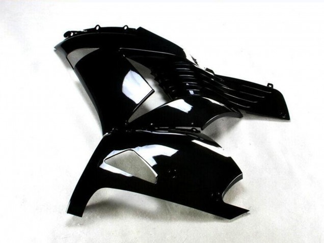 Kawasaki ZX14R ZZR1400 Motorrad Verkleidung 2006-2011 - Glanzendes Schwarz
