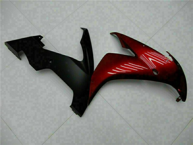 Yamaha YZF R1 Motorrad Verkleidung 2004-2006 - Kastanienbraun Rot Matt Schwarz