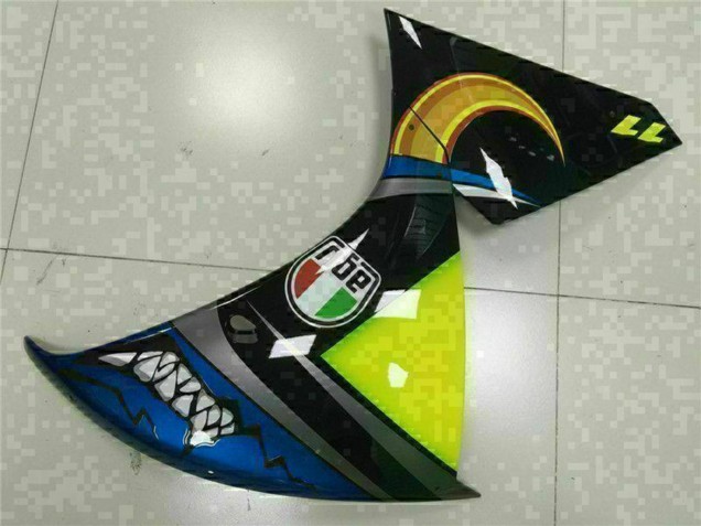 Yamaha YZF R1 Motorrad Verkleidung 2009-2011 - Blau Gelb Hai