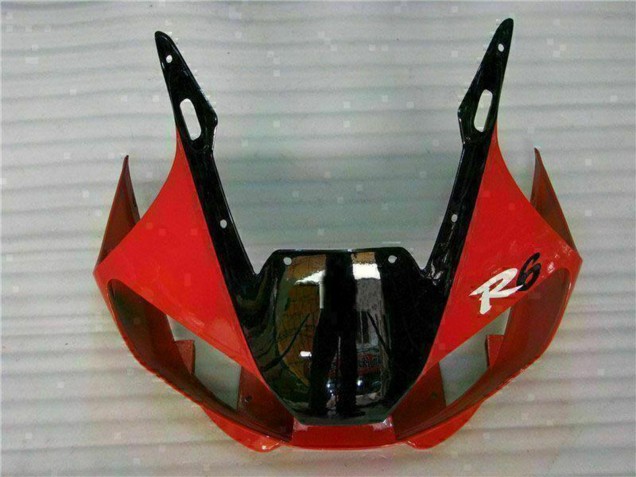 Yamaha YZF R6 Motorrad Verkleidung 1998-2002 - Weiss Rot Glanzendes Schwarz