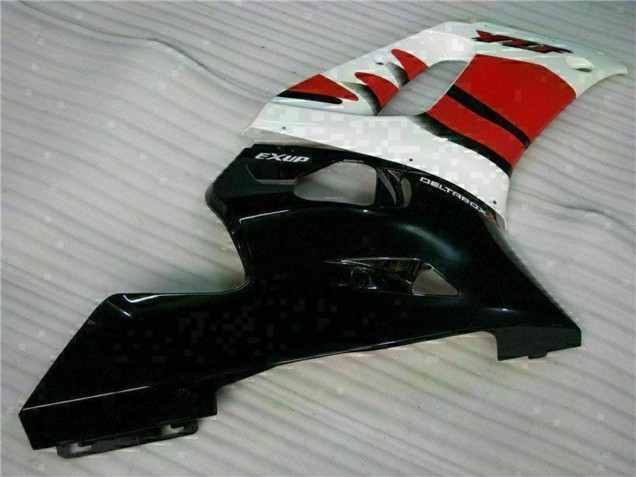 Yamaha YZF R6 Motorrad Verkleidung 1998-2002 - Weiss Rot Glanzendes Schwarz