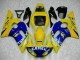 Yamaha YZF R6 Motorrad Verkleidung 1998-2002 - Gelb Blau Weiss Kamel Motul