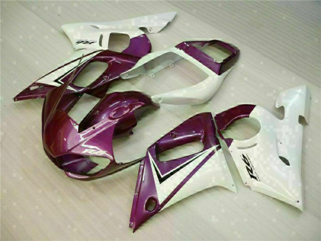 Yamaha YZF R6 Motorrad Verkleidung 1998-2002 - Weiss Lila