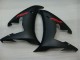 Yamaha YZF R6 Motorrad Verkleidung 2003-2004 - Glanzendes Schwarz Matt Schwarz Rot Aufkleber