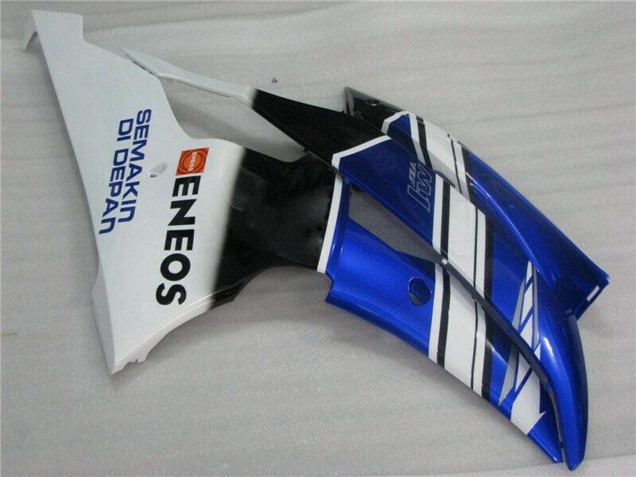 Yamaha YZF R6 Motorrad Verkleidung 2008-2016 - Weiss Blau Schwarz ENEOS Semakin Didepan