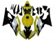 Yamaha YZF R6 Motorrad Verkleidung 2008-2016 - Gelb Weiss Glanzendes Schwarz