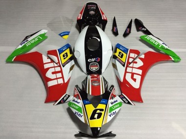 Honda CBR1000RR Motorrad Verkleidung 2012-2016 - Weiss Rot Gelb Grun Givi 6