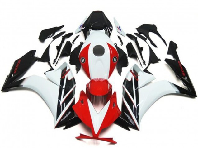 Honda CBR1000RR Motorrad Verkleidung 2012-2016 - Weiss Rot Glanzendes Schwarz