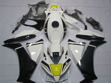 Honda CBR1000RR Motorrad Verkleidung 2012-2016 - Weiss Gelb Glanzendes Schwarz