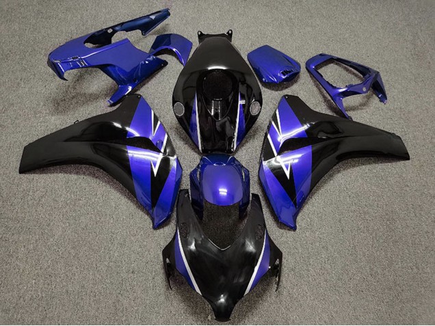 Honda CBR1000RR Motorrad Verkleidung 2008-2011 - Blau Glanzendes Schwarz