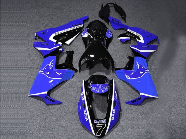 Honda CBR1000RR Motorrad Verkleidung 2017-2023 - Blau Weiss Glanzendes Schwarz Bull