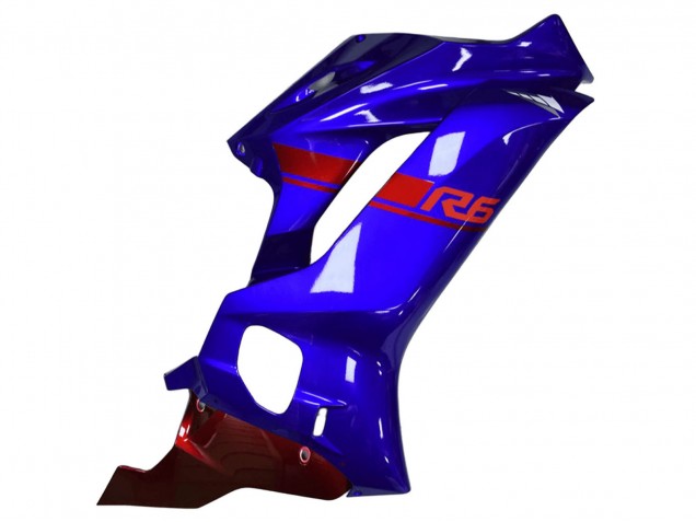 Yamaha YZF R6 Motorrad Verkleidung 2017-2023 - Blau Rot