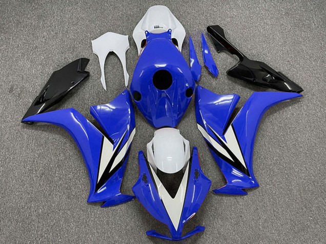 Honda CBR1000RR Motorrad Verkleidung 2012-2016 - Weiss Blau Glanzendes Schwarz