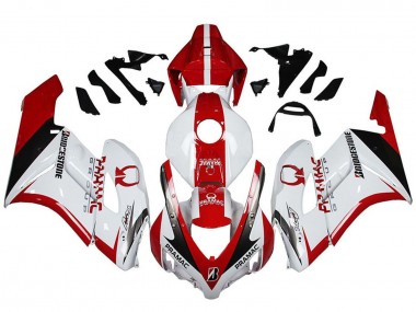 Honda CBR1000RR Motorrad Verkleidung 2004-2005 - Weiss Rot Glanzendes Schwarz Pramac Bridgestone