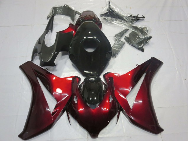 Honda CBR1000RR Motorrad Verkleidung 2008-2011 - Bonbon Rot Schwarz