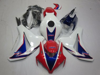 Honda CBR1000RR Motorrad Verkleidung 2008-2011 - Weiss Rot Blau HRC Stil