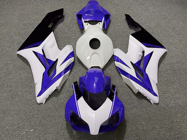Honda CBR1000RR Motorrad Verkleidung 2004-2005 - Weiss Blau Glanzendes Schwarz