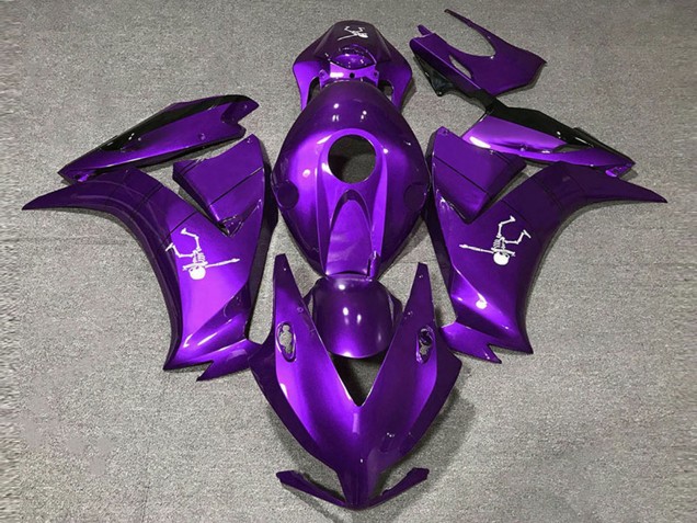 Honda CBR1000RR Motorrad Verkleidung 2012-2016 - Dunkel Lila Glanzendes Schwarz
