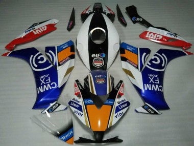 Honda CBR1000RR Motorrad Verkleidung 2012-2016 - Weiss Blau Orange Rot Schwarz Elf