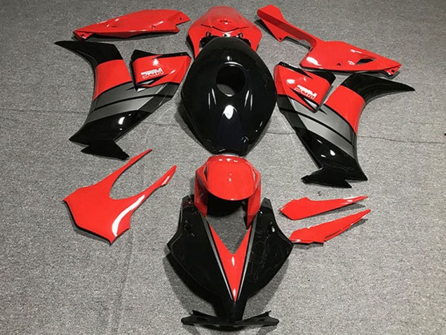 Honda CBR1000RR Motorrad Verkleidung 2012-2016 - Rot Grau Glanzendes Schwarz