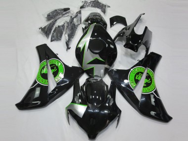Honda CBR1000RR Motorrad Verkleidung 2008-2011 - Silber Grun Glanzendes Schwarz