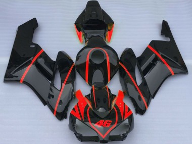 Honda CBR1000RR Motorrad Verkleidung 2004-2005 - Glanzendes Schwarz Rot