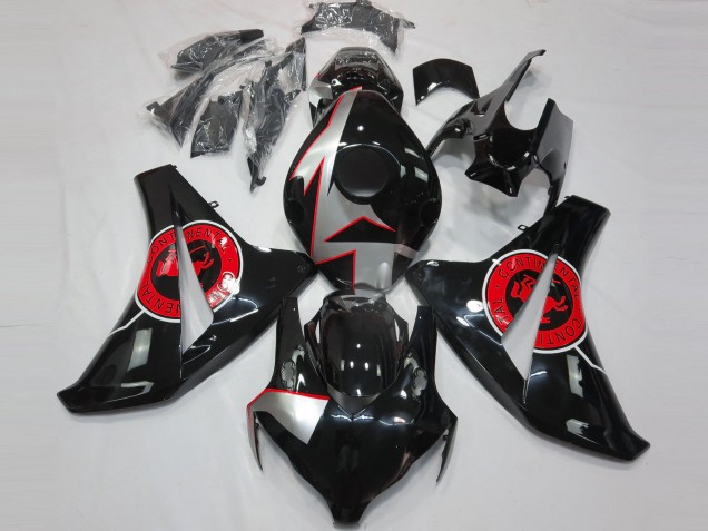 Honda CBR1000RR Motorrad Verkleidung 2008-2011 - Silber Rot Glanzendes Schwarz