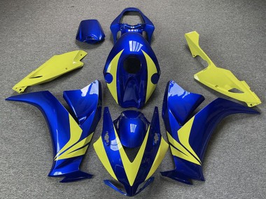 Honda CBR1000RR Motorrad Verkleidung 2012-2016 - Blau Hohe Sichtbarkeit Gelb
