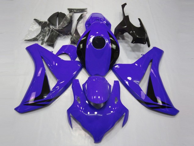 Honda CBR1000RR Motorrad Verkleidung 2008-2011 - Blau Glanzendes Schwarz OEM Stil