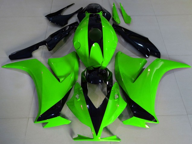 Honda CBR1000RR Motorrad Verkleidung 2012-2016 - Grun Glanzendes Schwarz