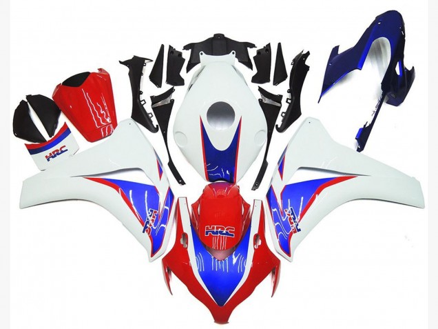Honda CBR1000RR Motorrad Verkleidung Kit 2008-2011 - Weiss Blau Rot HRC