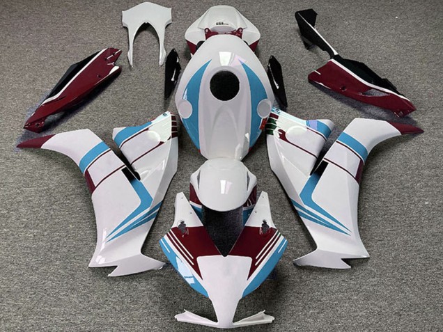 Honda CBR1000RR Motorrad Verkleidung 2012-2016 - Weiss Hellblau Kastanienbraun Rot