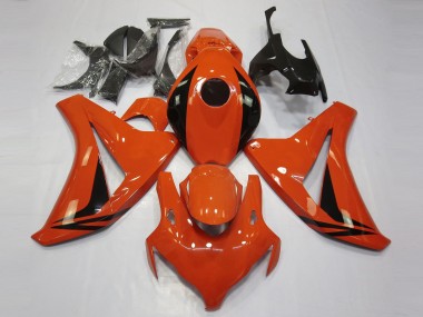 Honda CBR1000RR Motorrad Verkleidung 2008-2011 - Orange Glanzendes Schwarz OEM Stil