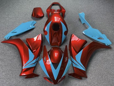 Honda CBR1000RR Motorrad Verkleidung 2012-2016 - Rot Hellblau