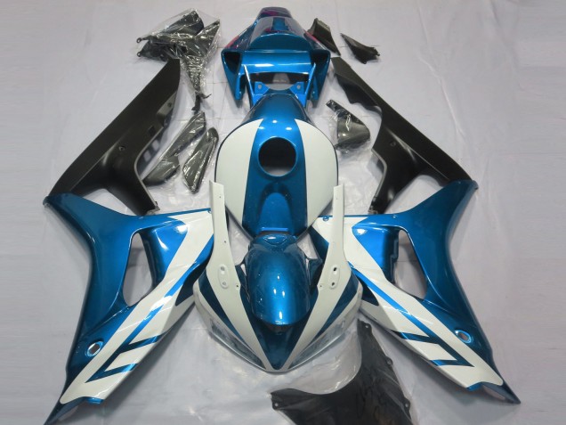 Honda CBR1000RR Motorrad Verkleidung 2006-2007 - Blau Weiss Matt Schwarz