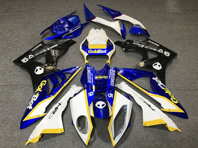 Honda CBR1000RR Motorrad Verkleidung 2012-2016 - Weiss Blau Gelb Glanzendes Schwarz GoldBet